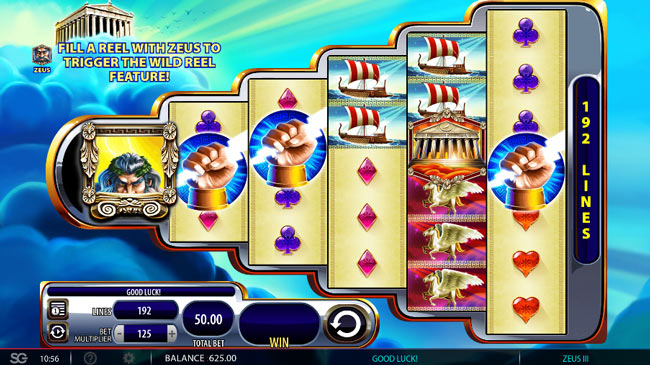 Play zeus 3 slot machine online, free